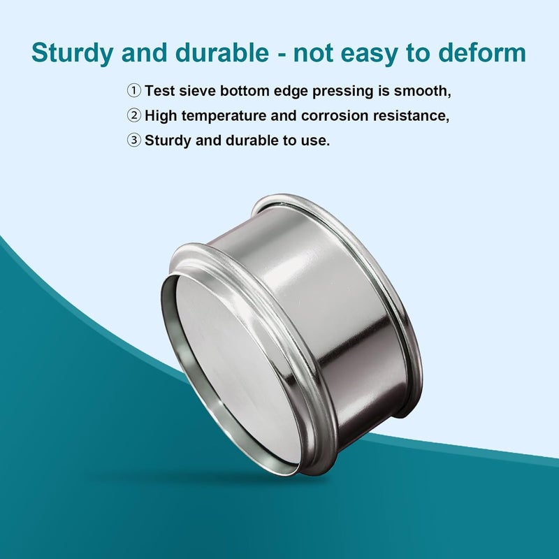 LVDALAB Full 304 Stainless Steel Mesh Sieve Screen, 250 Mesh (0.061mm) Aperture, 2.4inch(6CM) Dia Standard Sample Analysis Test Sieves Sifters Strainer for Industrial Laboratory Homes - Image 5